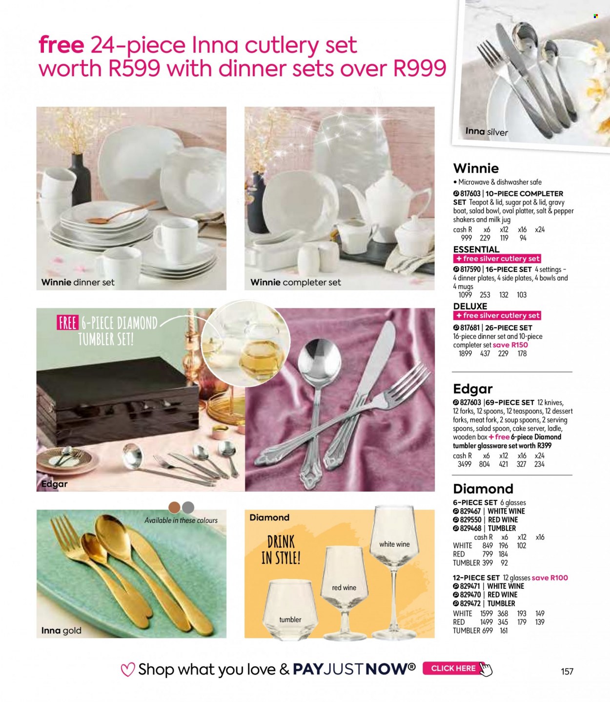 HomeChoice specials. Page 157