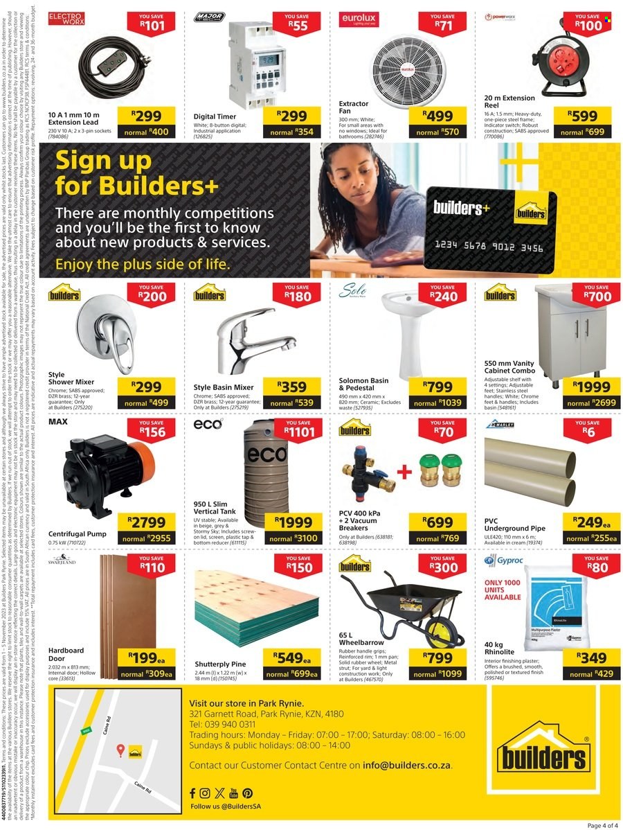Builders specials - 01/11/2023 - 05/11/2023. Page 4