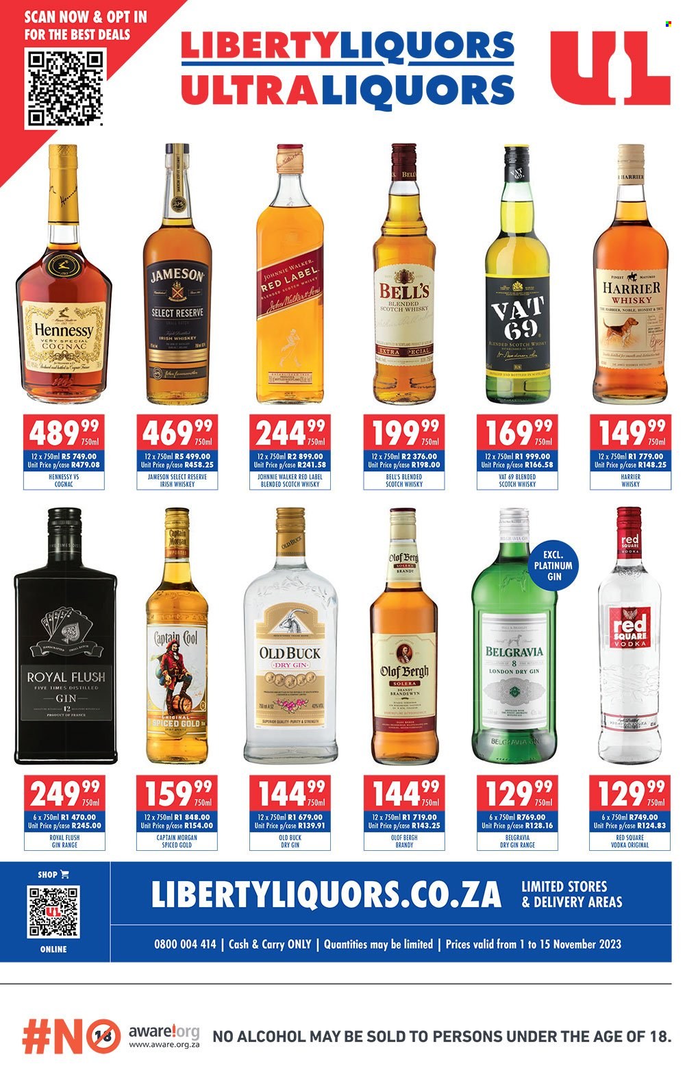 Liberty Liquors specials - 01/11/2023 - 15/11/2023. Page 1