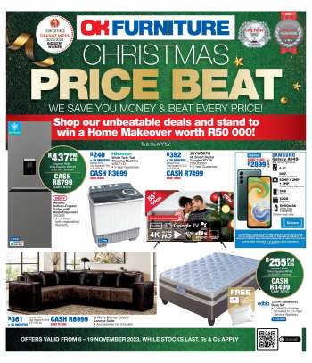OK Furniture catalogue  - 06/11/2023 - 19/11/2023.
