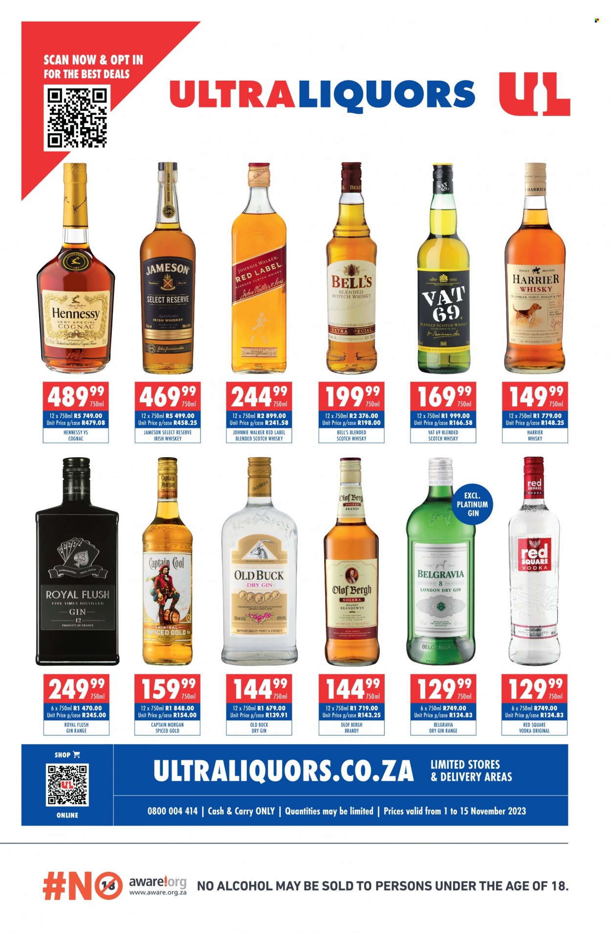 Ultra Liquors specials - 01/11/2023 - 15/11/2023. Page 1