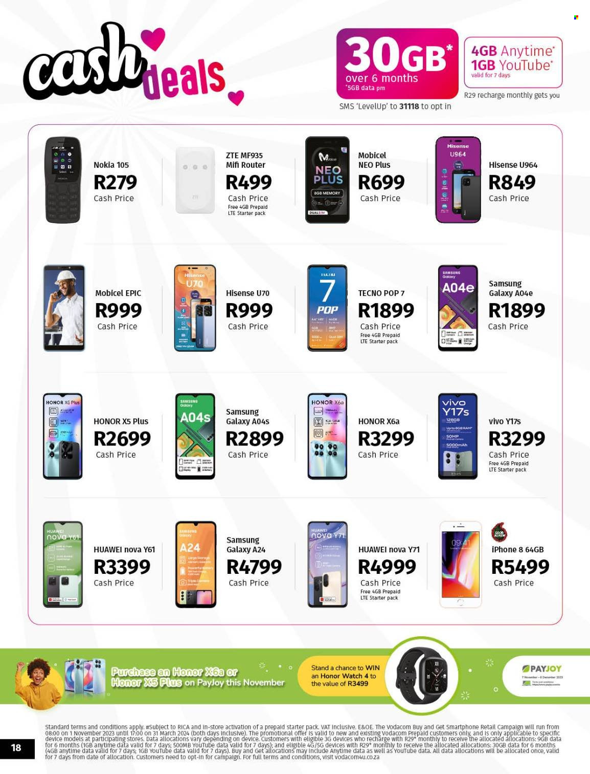 Vodacom specials - 07/11/2023 - 06/12/2023. Page 18