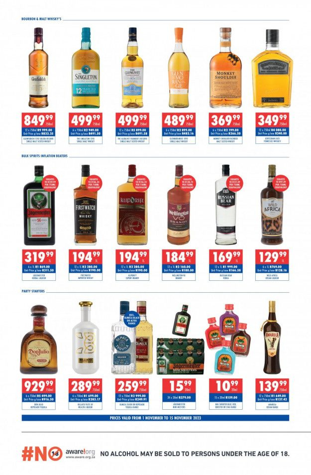 Ultra Liquors specials - 01/11/2023 - 15/11/2023. Page 2