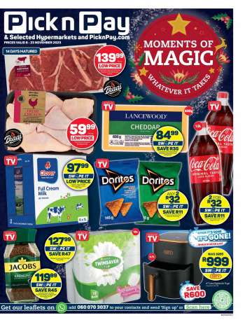 Pick n Pay catalogue  - 08/11/2023 - 23/11/2023.