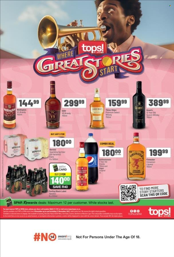 TOPS at SPAR specials - 09/11/2023 - 12/11/2023. Page 1