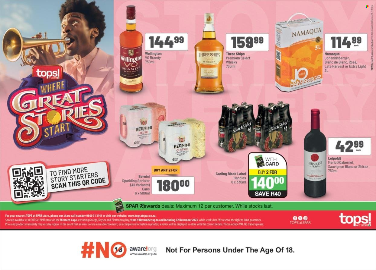 TOPS at SPAR specials - 09/11/2023 - 12/11/2023. Page 1