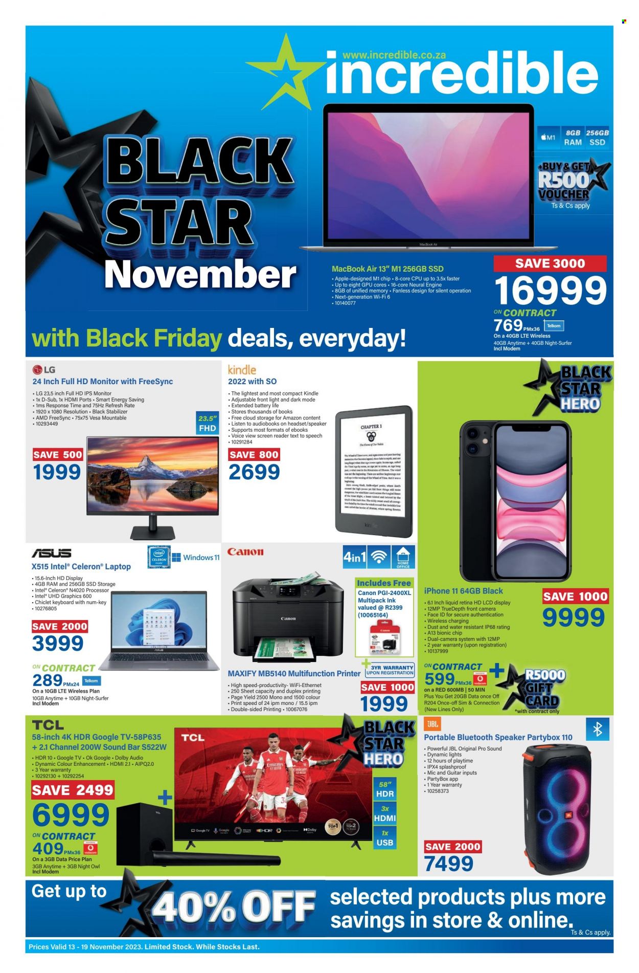 Incredible Connection specials - 13/11/2023 - 19/11/2023. Page 1