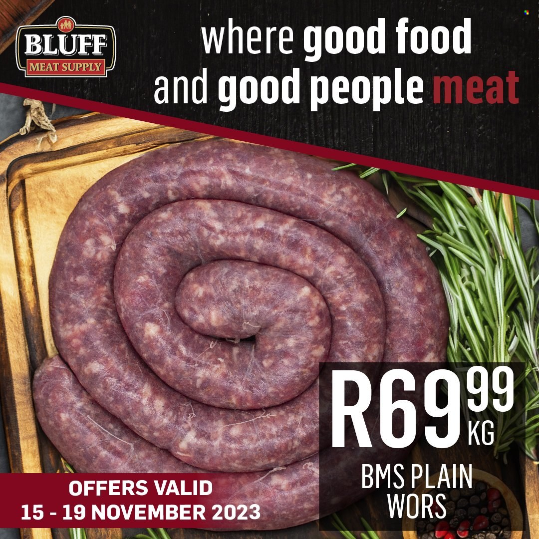 Bluff Meat Supply specials - 15/11/2023 - 19/11/2023. Page 5
