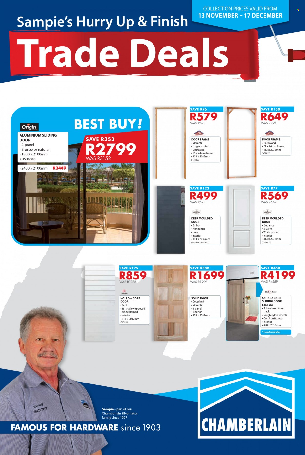 Chamberlain specials - 13/11/2023 - 17/12/2023. Page 1