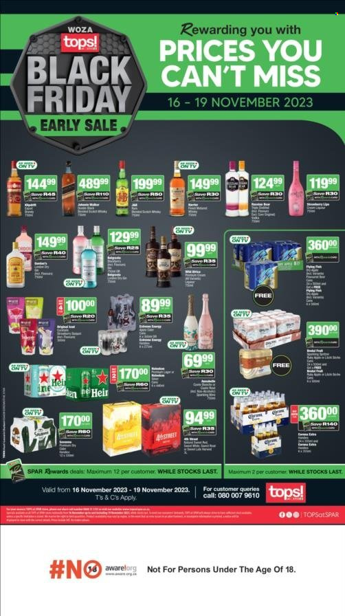 TOPS at SPAR specials - 16/11/2023 - 19/11/2023. Page 1