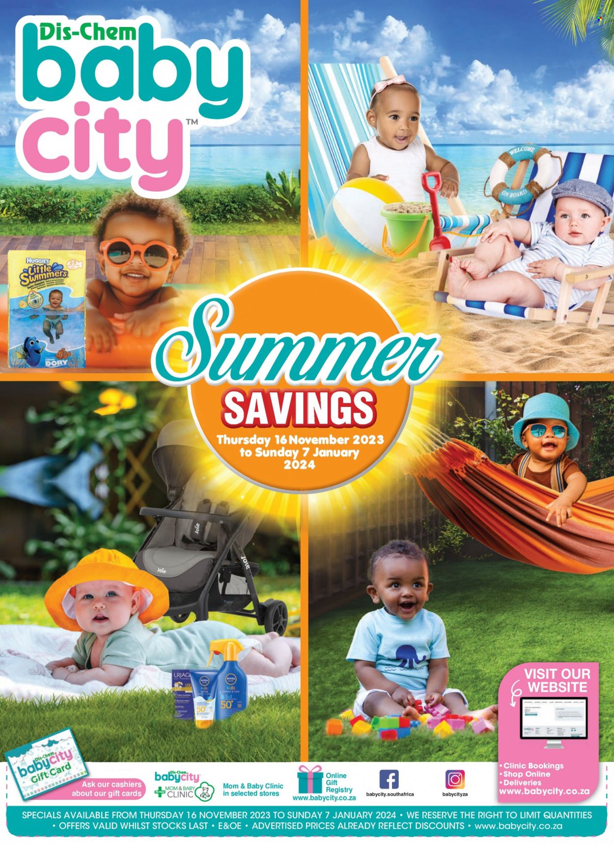 Baby City specials - 16/11/2023 - 07/01/2024. Page 1