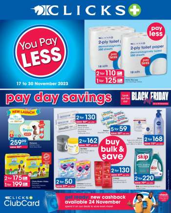 Clicks catalogue  - 17/11/2023 - 30/11/2023.