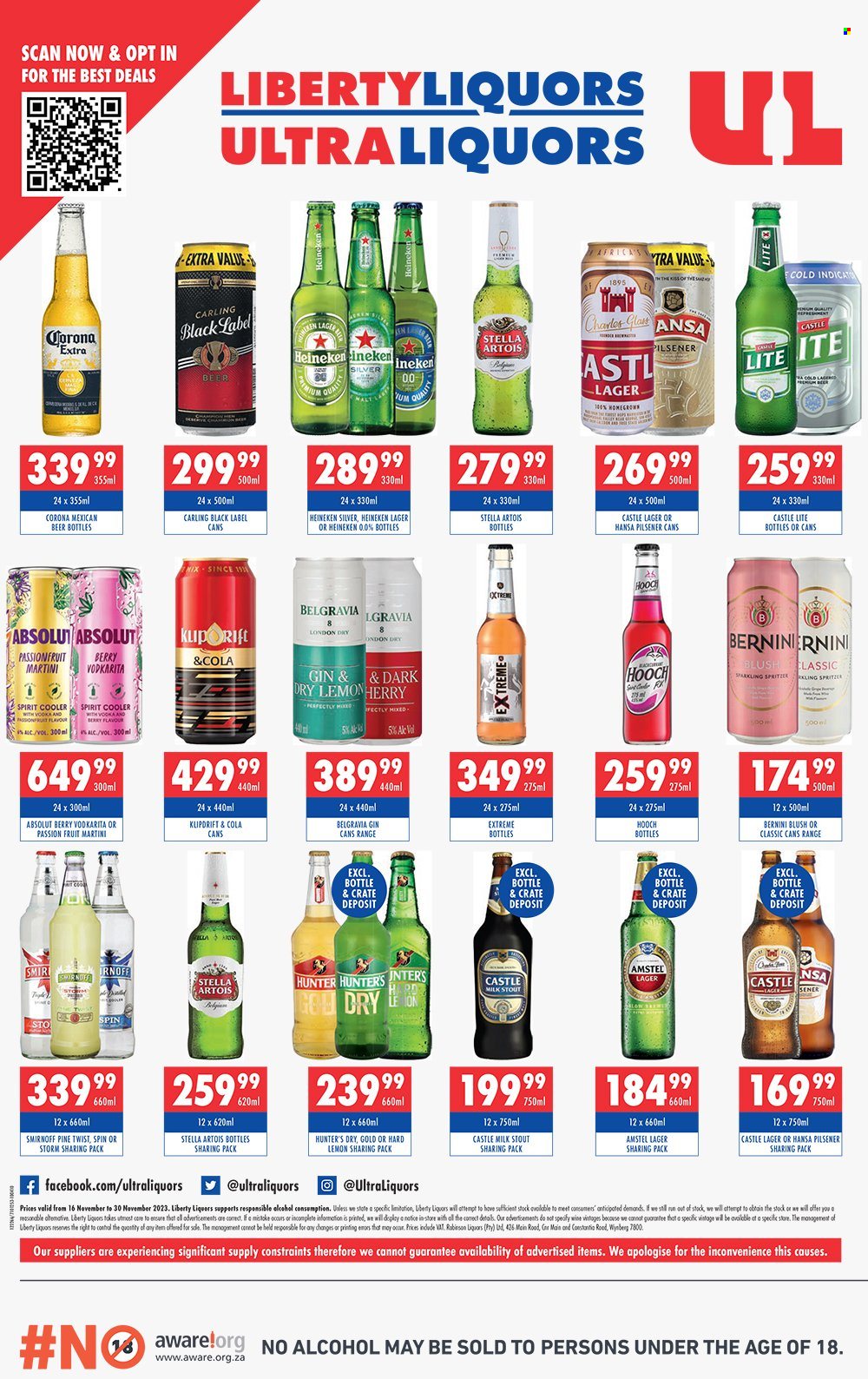 Liberty Liquors specials - 16/11/2023 - 30/11/2023. Page 4