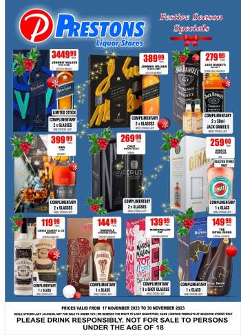 Prestons Liquor Stores catalogue  - 17/11/2023 - 30/11/2023.