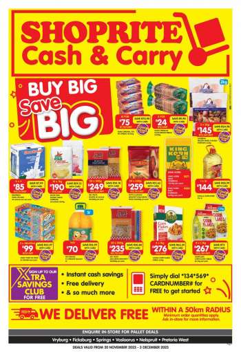 Shoprite catalogue  - 20/11/2023 - 03/12/2023.