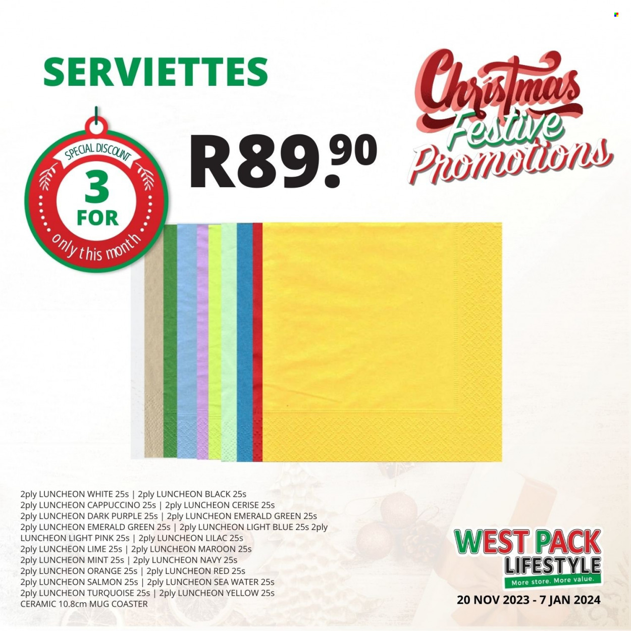 West Pack Lifestyle specials - 20/11/2023 - 07/01/2024. Page 10