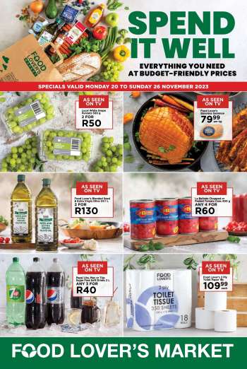 Food Lover's Market catalogue  - 20/11/2023 - 26/11/2023.