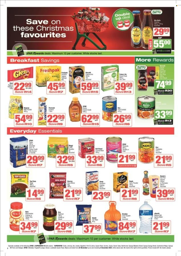 SPAR specials - 22/11/2023 - 05/12/2023. Page 2