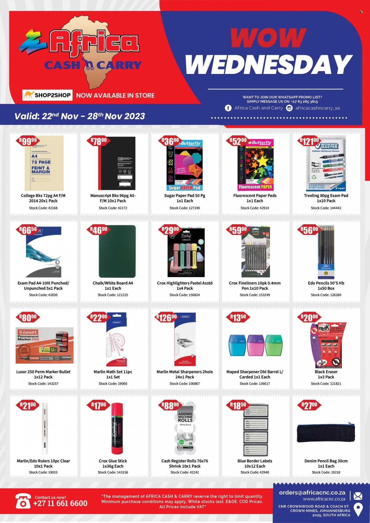 Africa Cash & Carry specials - 22/11/2023 - 28/11/2023. Page 1