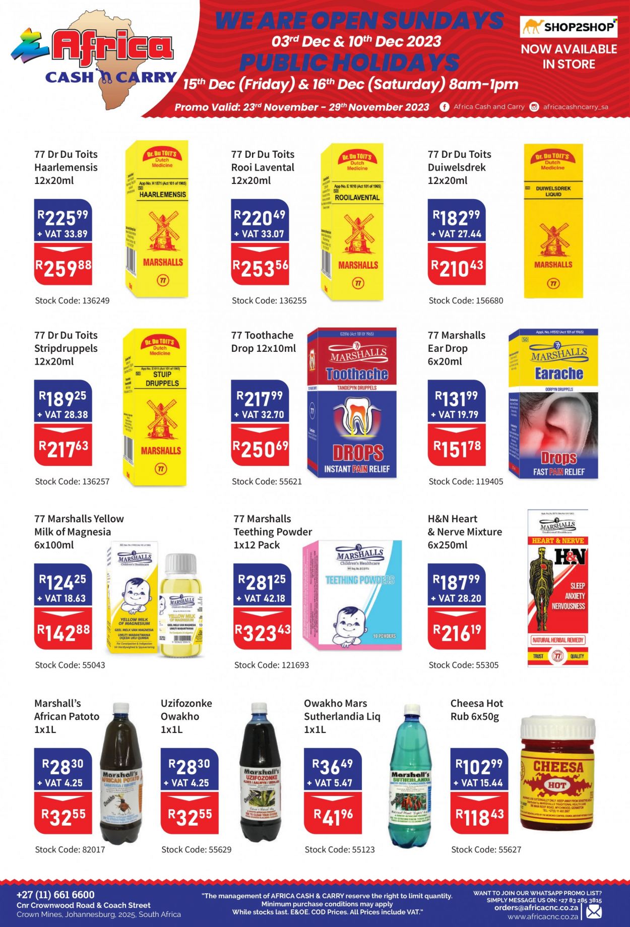 Africa Cash & Carry specials - 23/11/2023 - 29/11/2023. Page 27