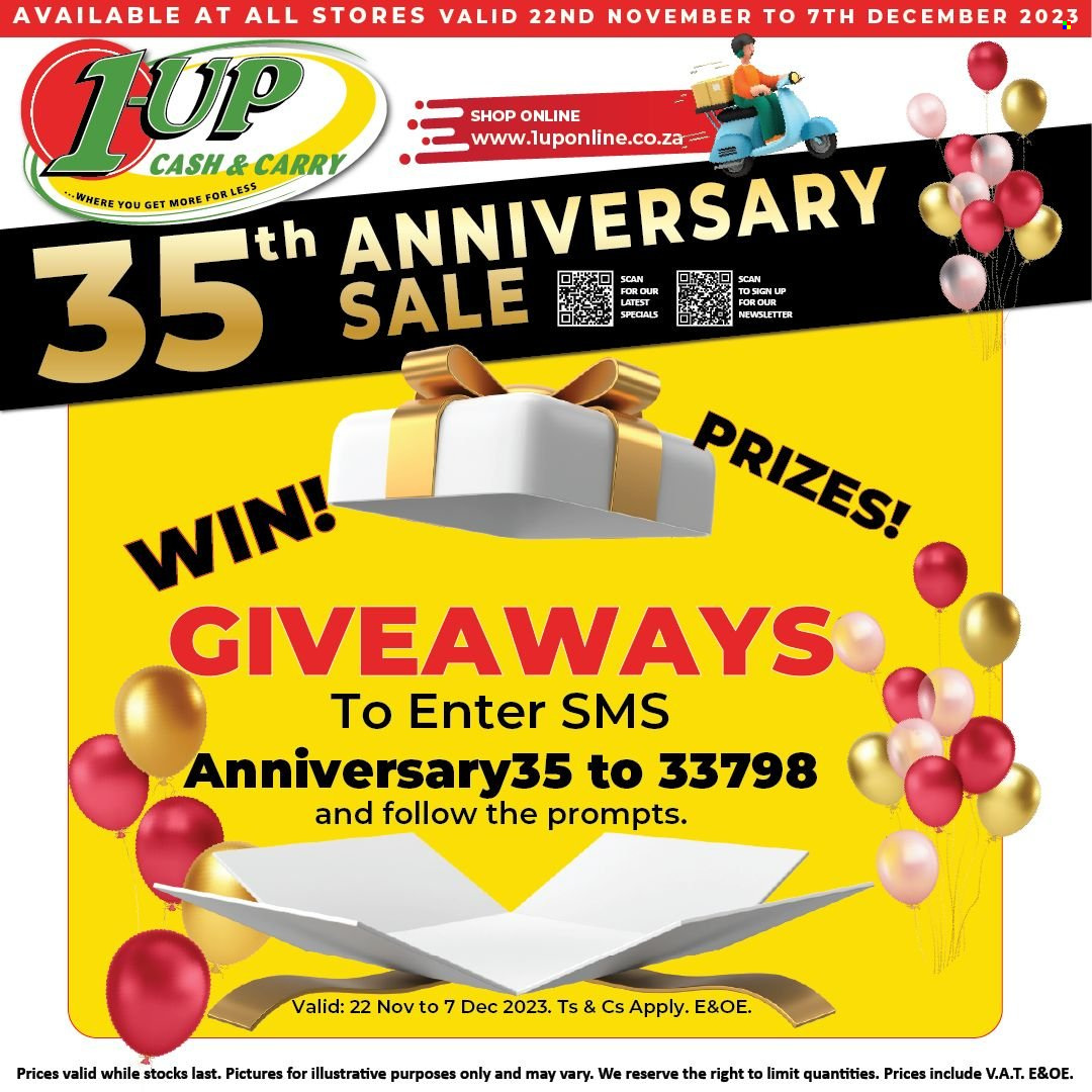 1UP Cash & Carry specials - 22/11/2023 - 07/12/2023. Page 1
