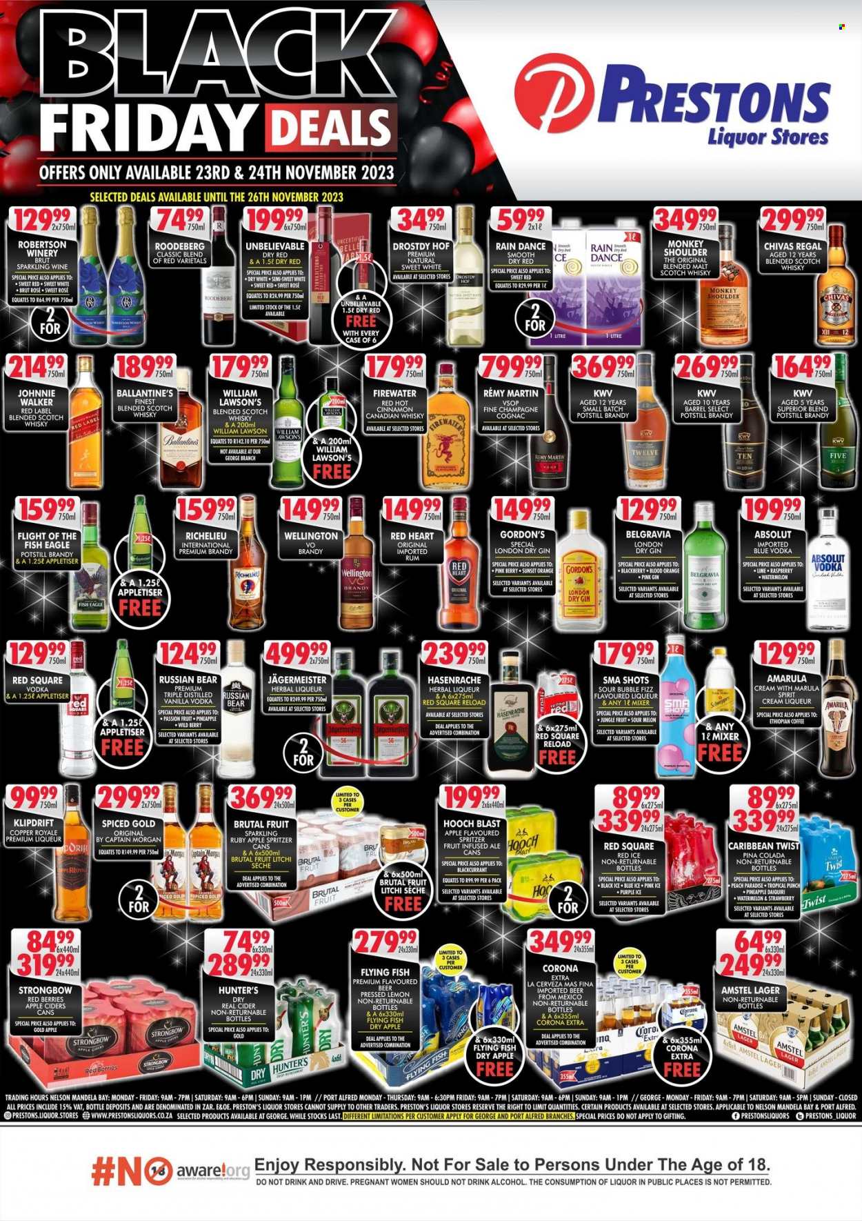 Prestons Liquor Stores specials - 23/11/2023 - 24/11/2023. Page 1