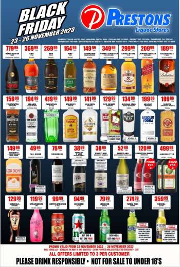 Prestons Liquor Stores catalogue  - 23/11/2023 - 26/11/2023.
