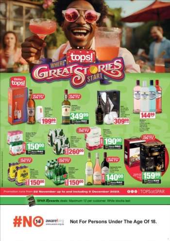 TOPS at SPAR catalogue  - 22/11/2023 - 05/12/2023.