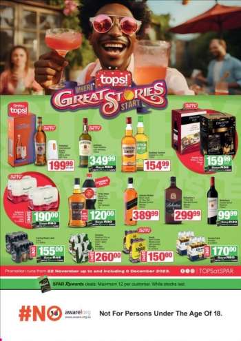 TOPS at SPAR catalogue  - 22/11/2023 - 05/12/2023.