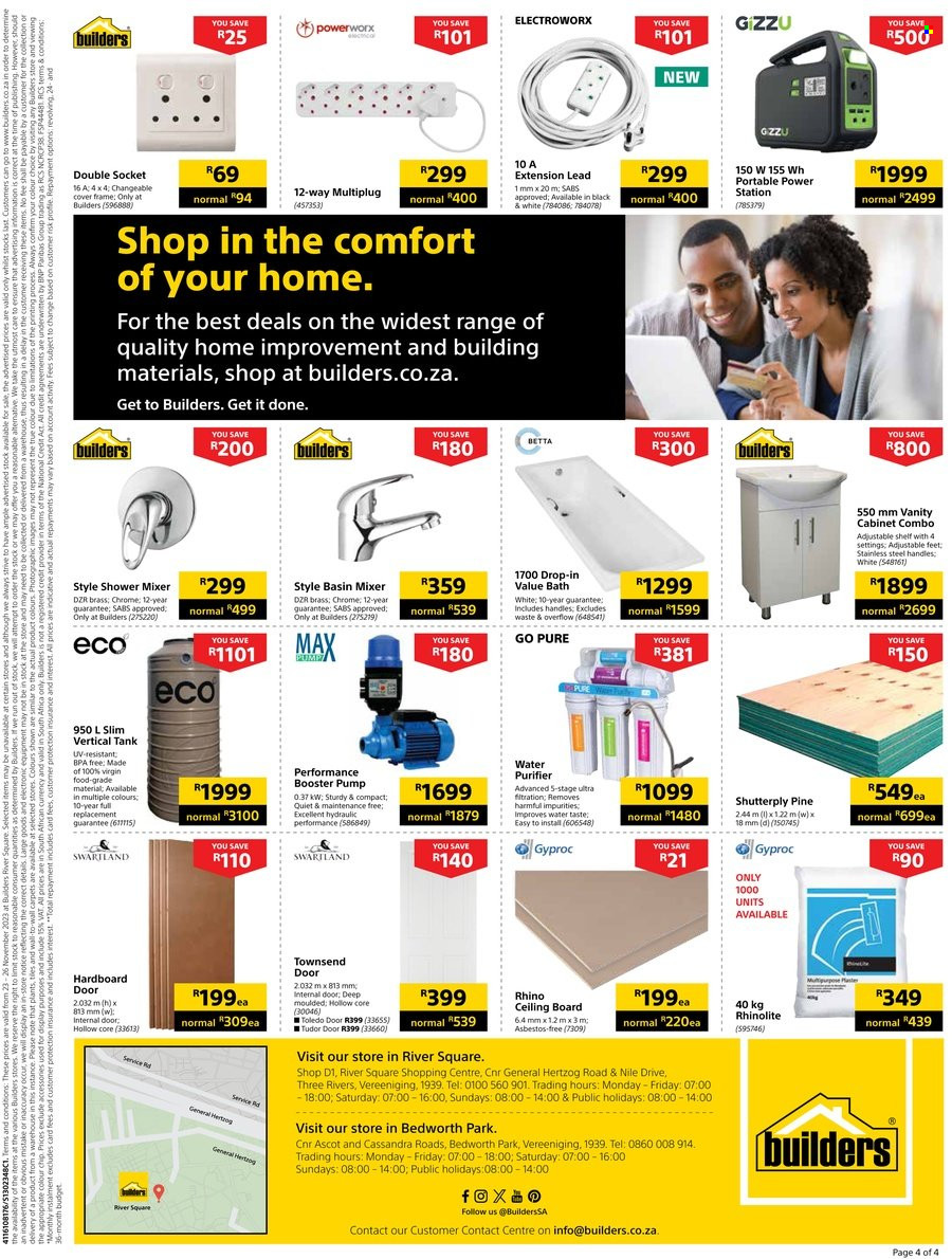 Builders specials - 23/11/2023 - 26/11/2023. Page 4