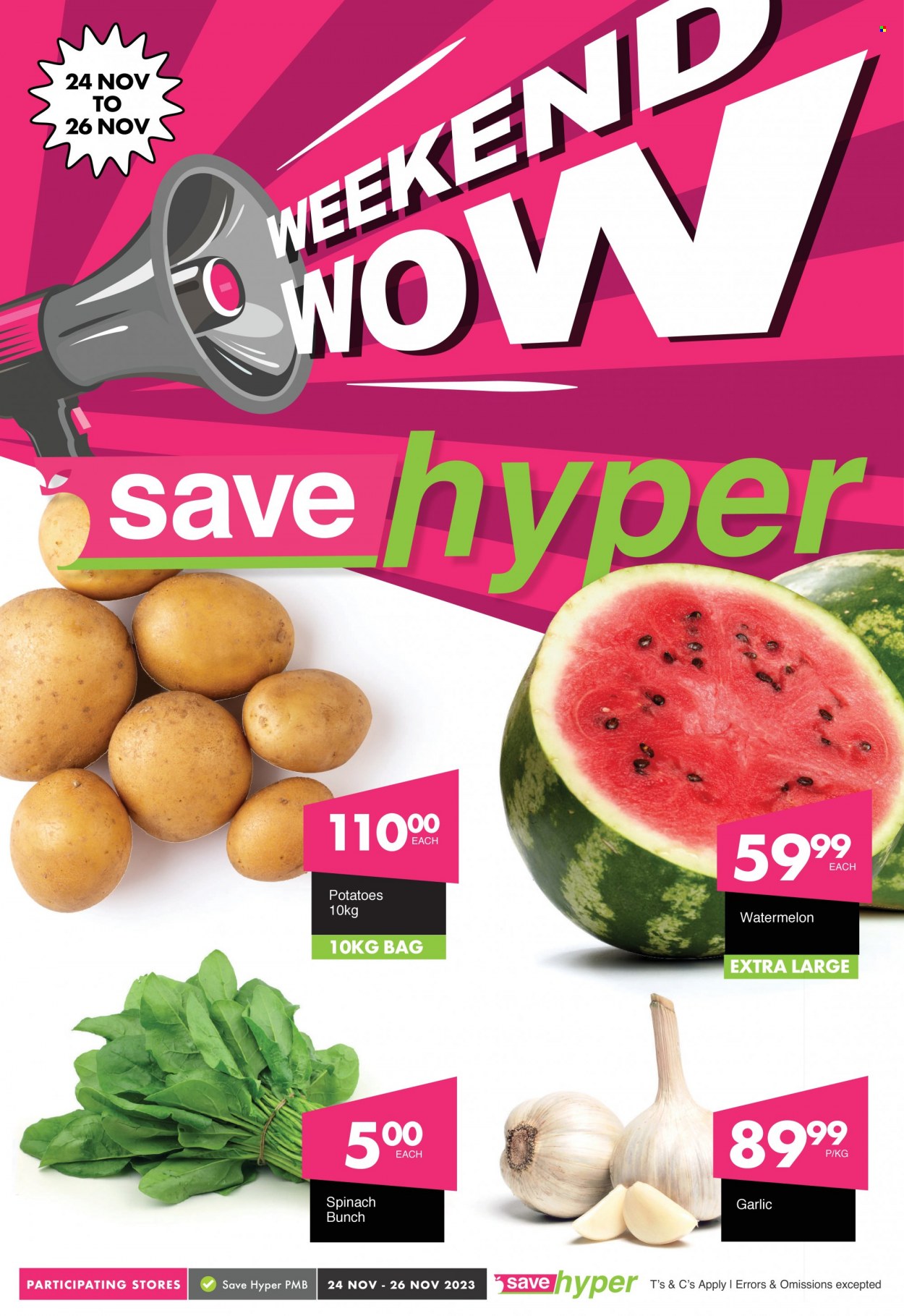 Save hyper specials - 24/11/2023 - 26/11/2023. Page 1