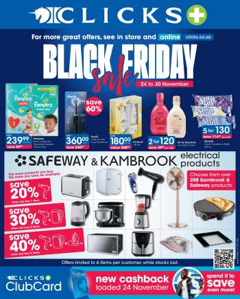 Clicks catalogue  - 24/11/2023 - 30/11/2023.