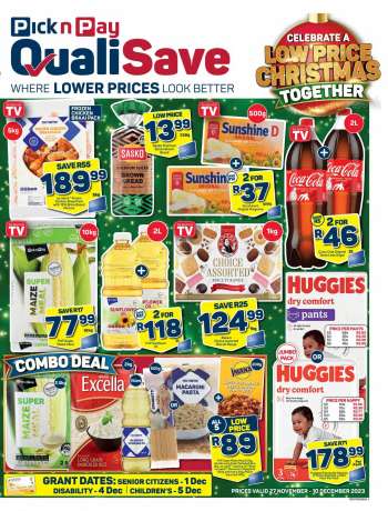 Pick n Pay QualiSave catalogue  - 27/11/2023 - 10/12/2023.