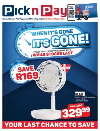 Pick n Pay Hypermarket catalogue  - 27/11/2023 - 10/12/2023.