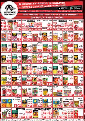 Advance Cash & Carry catalogue  - 27/11/2023 - 03/12/2023.