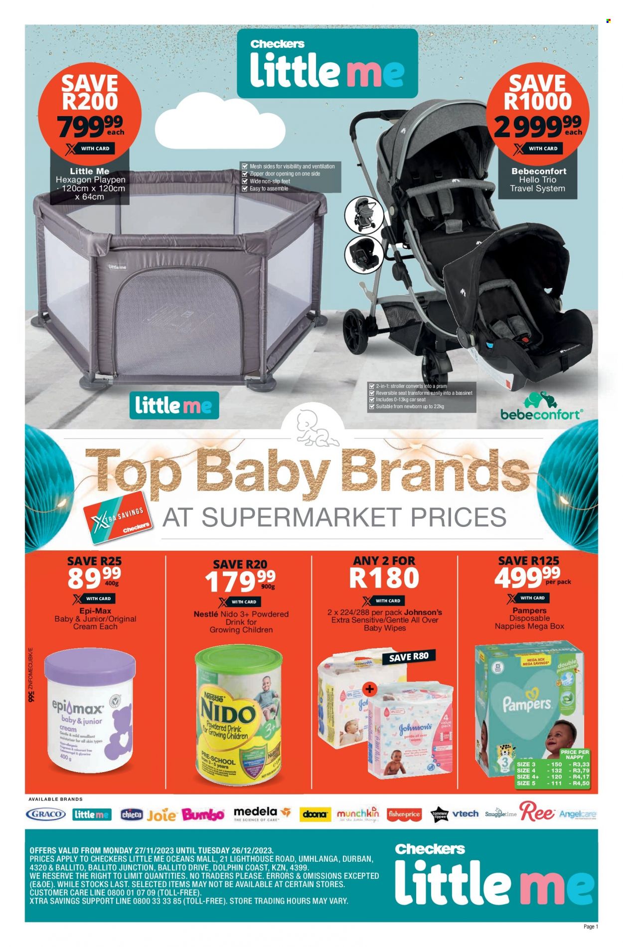 Checkers specials - 27/11/2023 - 26/12/2023. Page 1