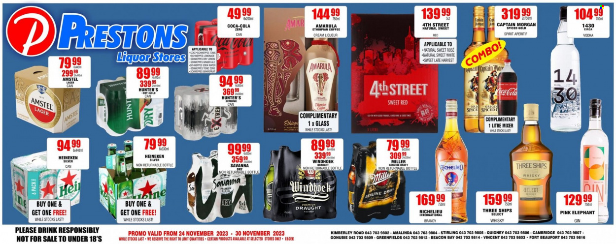 Prestons Liquor Stores specials - 24/11/2023 - 30/11/2023. Page 1