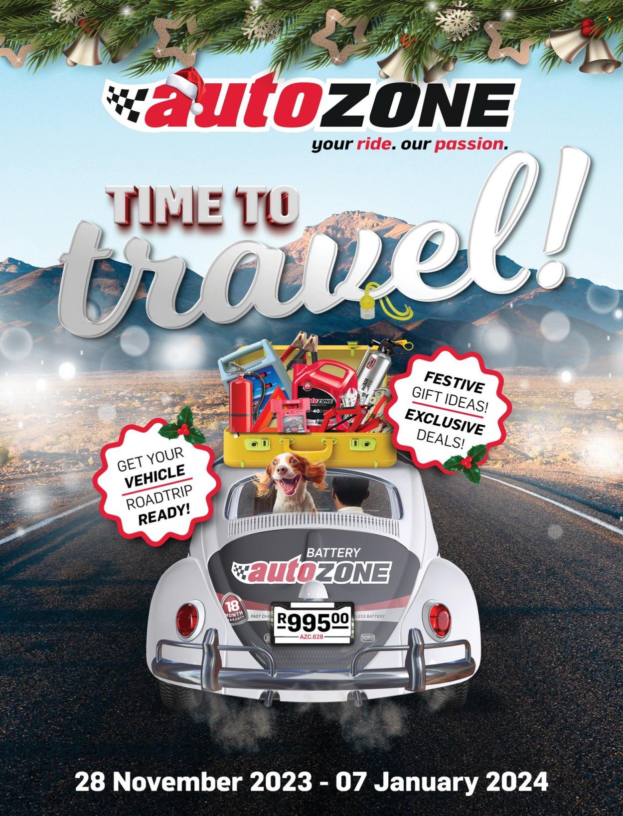 AutoZone specials - 28/11/2023 - 07/01/2024. Page 1