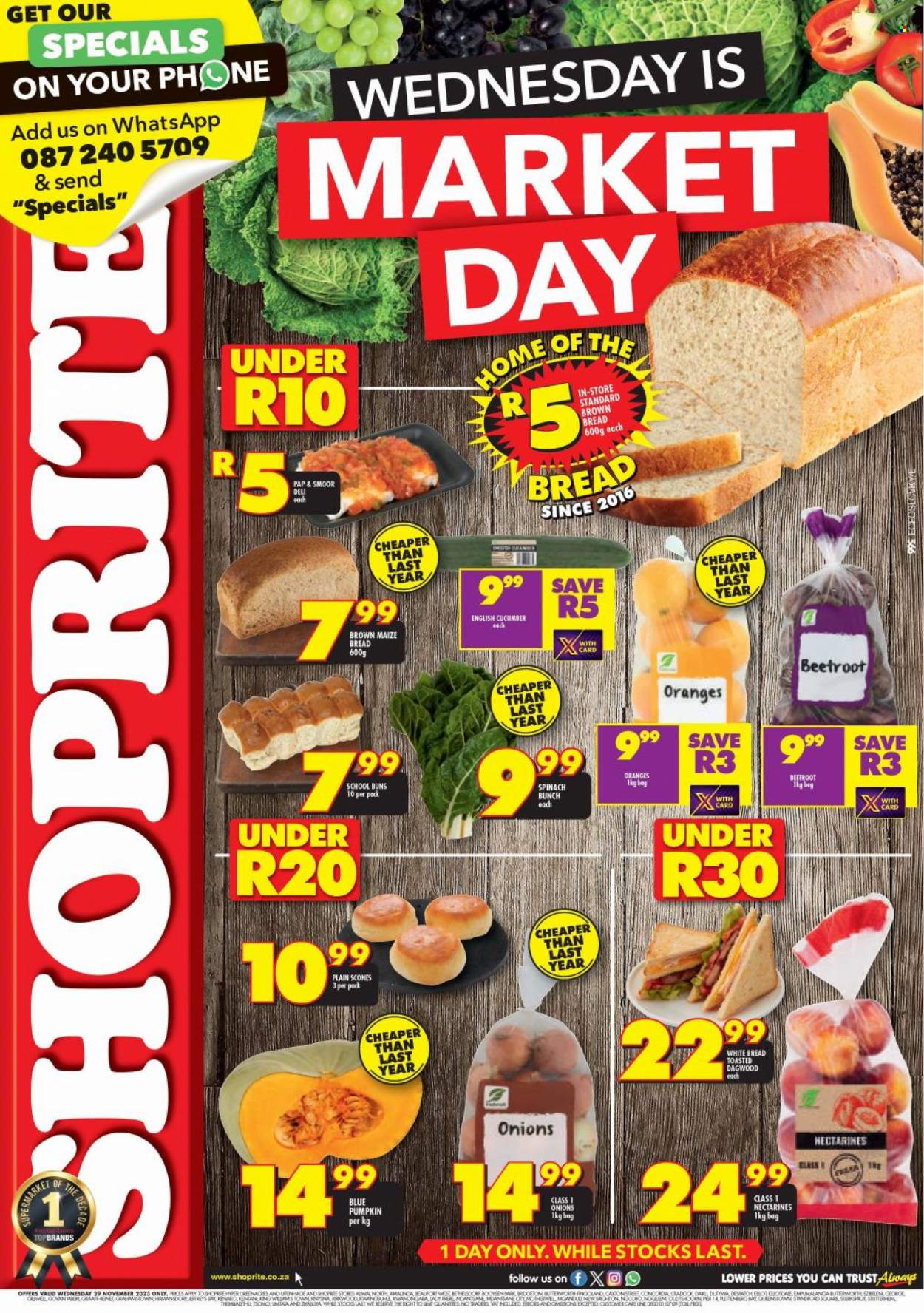 Shoprite specials - 29/11/2023 - 29/11/2023. Page 1