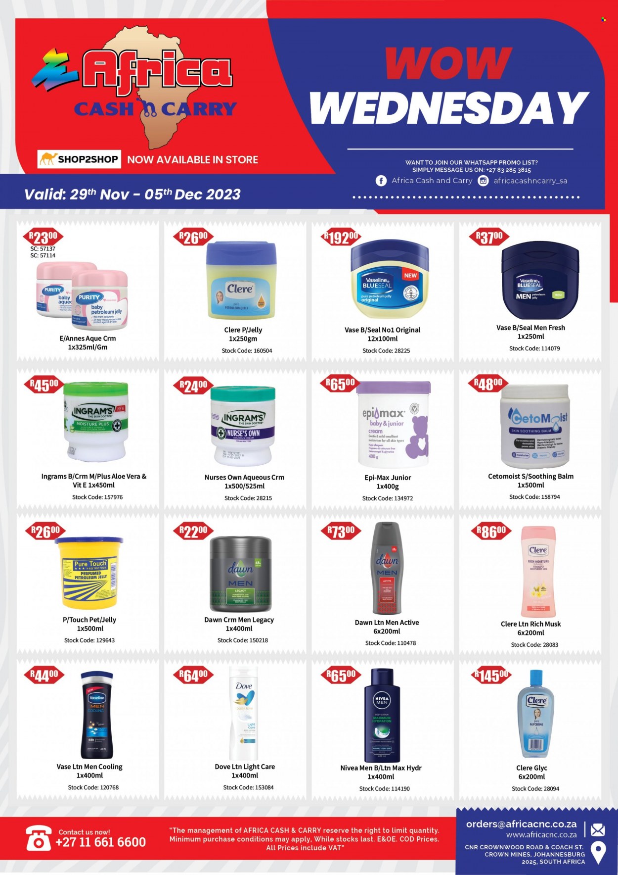 Africa Cash & Carry specials - 29/11/2023 - 05/12/2023. Page 1