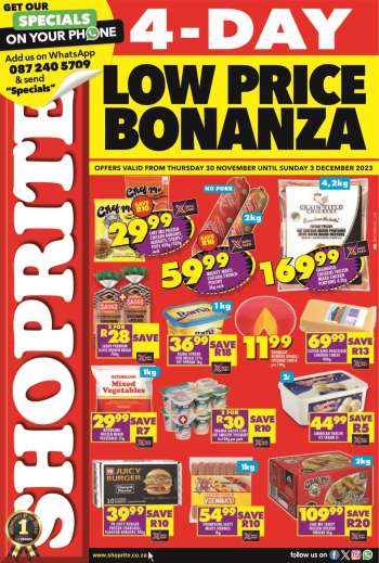 Shoprite catalogue  - 30/11/2023 - 03/12/2023.