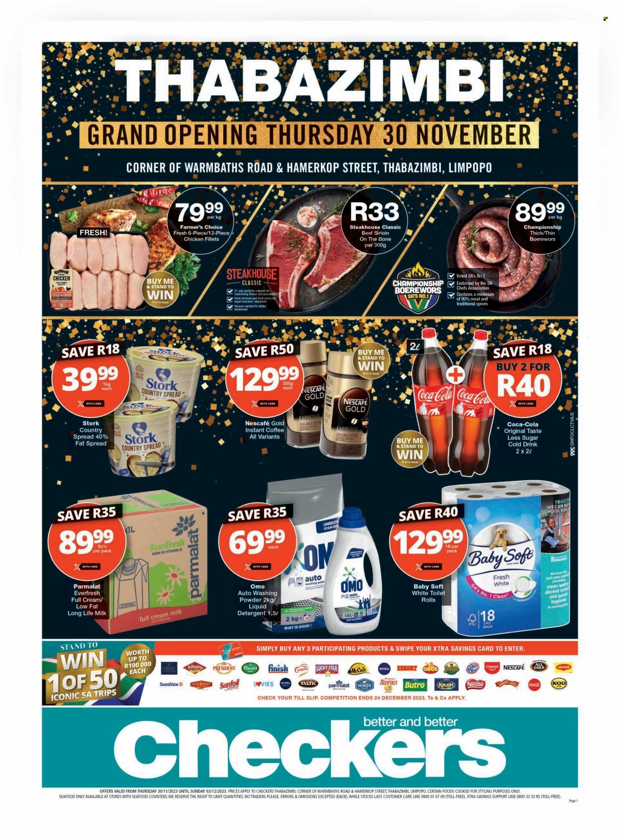 Checkers specials - 30/11/2023 - 03/12/2023. Page 1