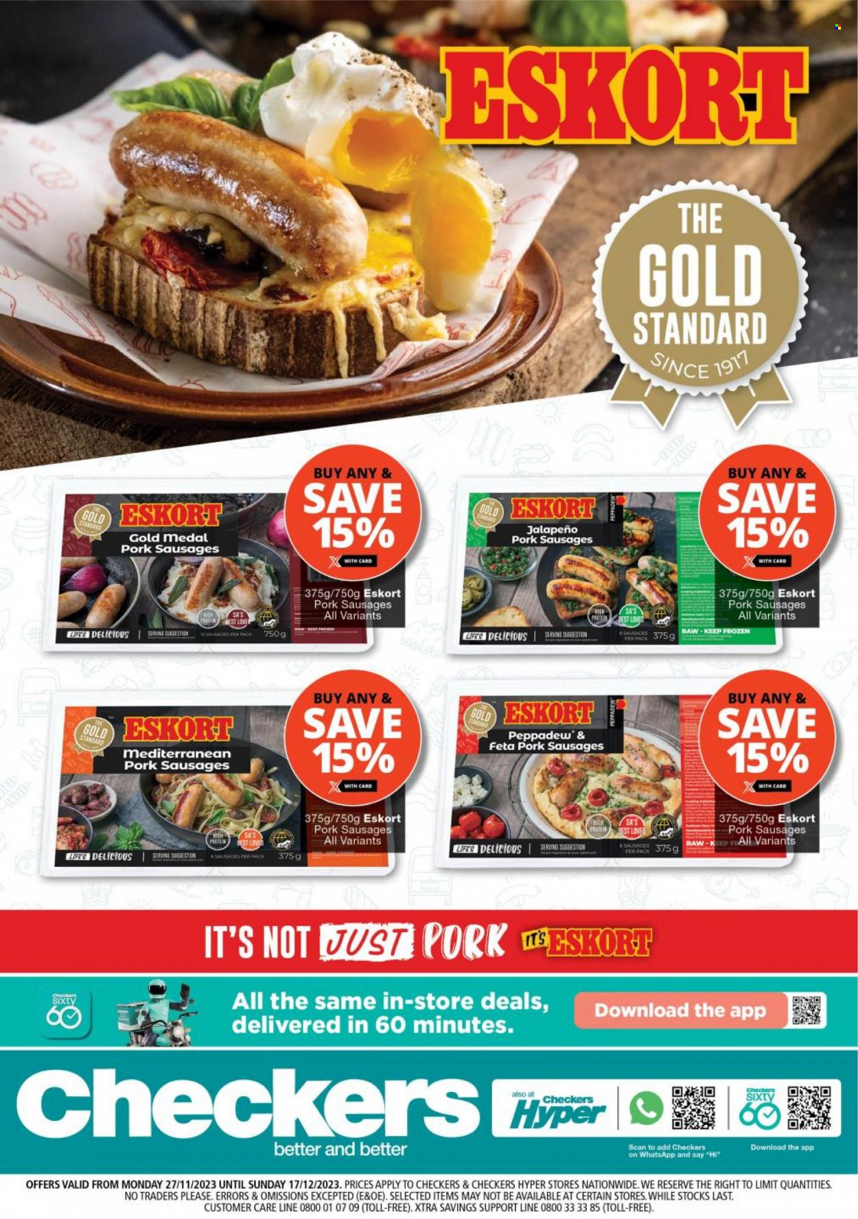 Checkers specials - 27/11/2023 - 17/12/2023. Page 1