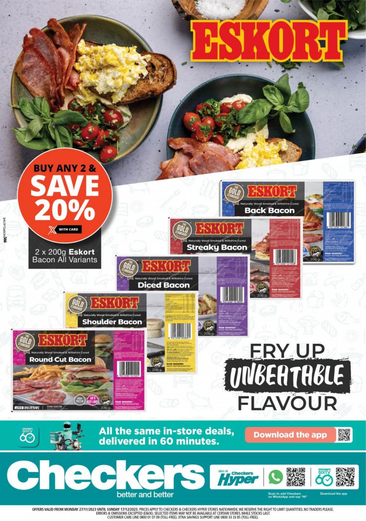 Checkers specials - 27/11/2023 - 17/12/2023. Page 1