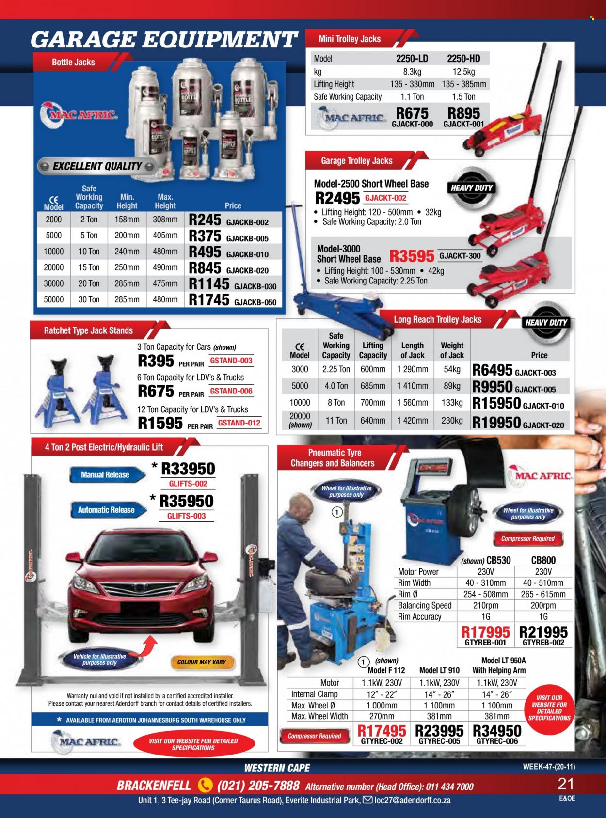 Adendorff Machinery Mart specials. Page 23
