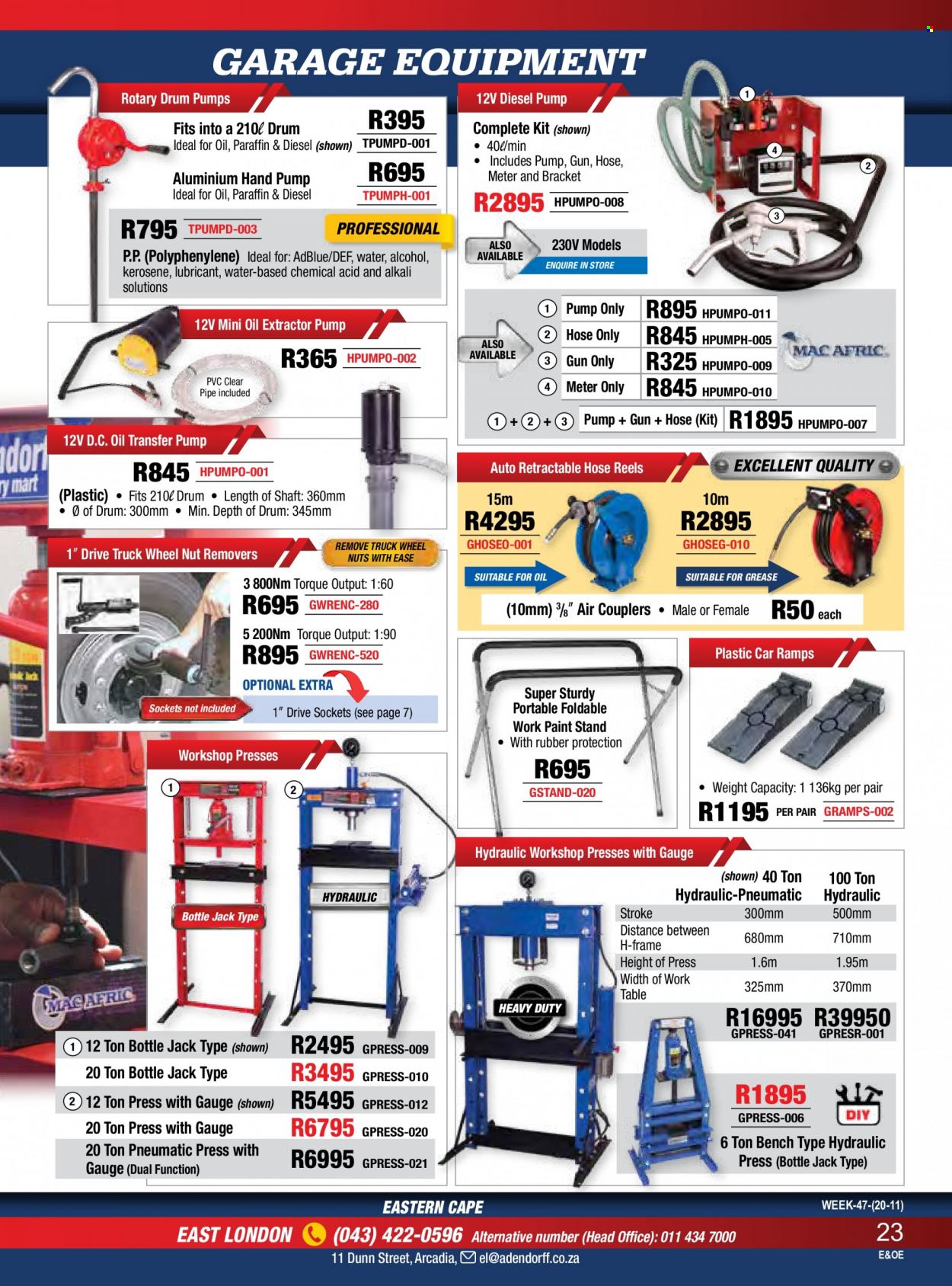 Adendorff Machinery Mart specials. Page 25