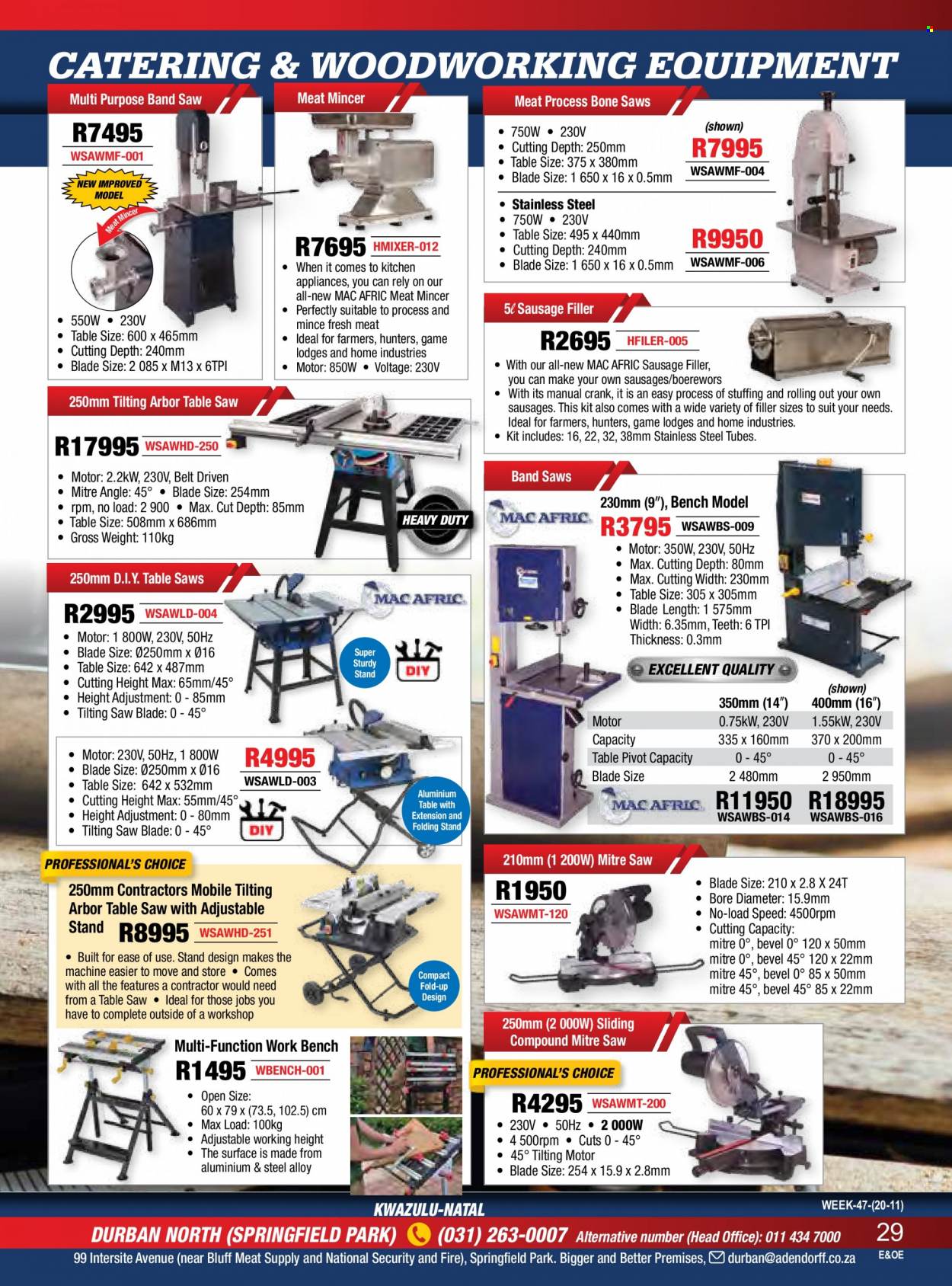 Adendorff Machinery Mart specials. Page 31