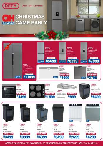OK Furniture catalogue  - 29/11/2023 - 08/12/2023.
