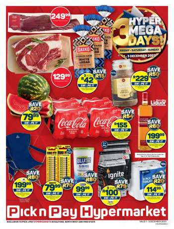 Pick n Pay Hypermarket catalogue  - 01/12/2023 - 03/12/2023.