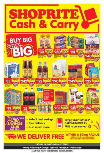 Shoprite catalogue  - 04/12/2023 - 26/12/2023.